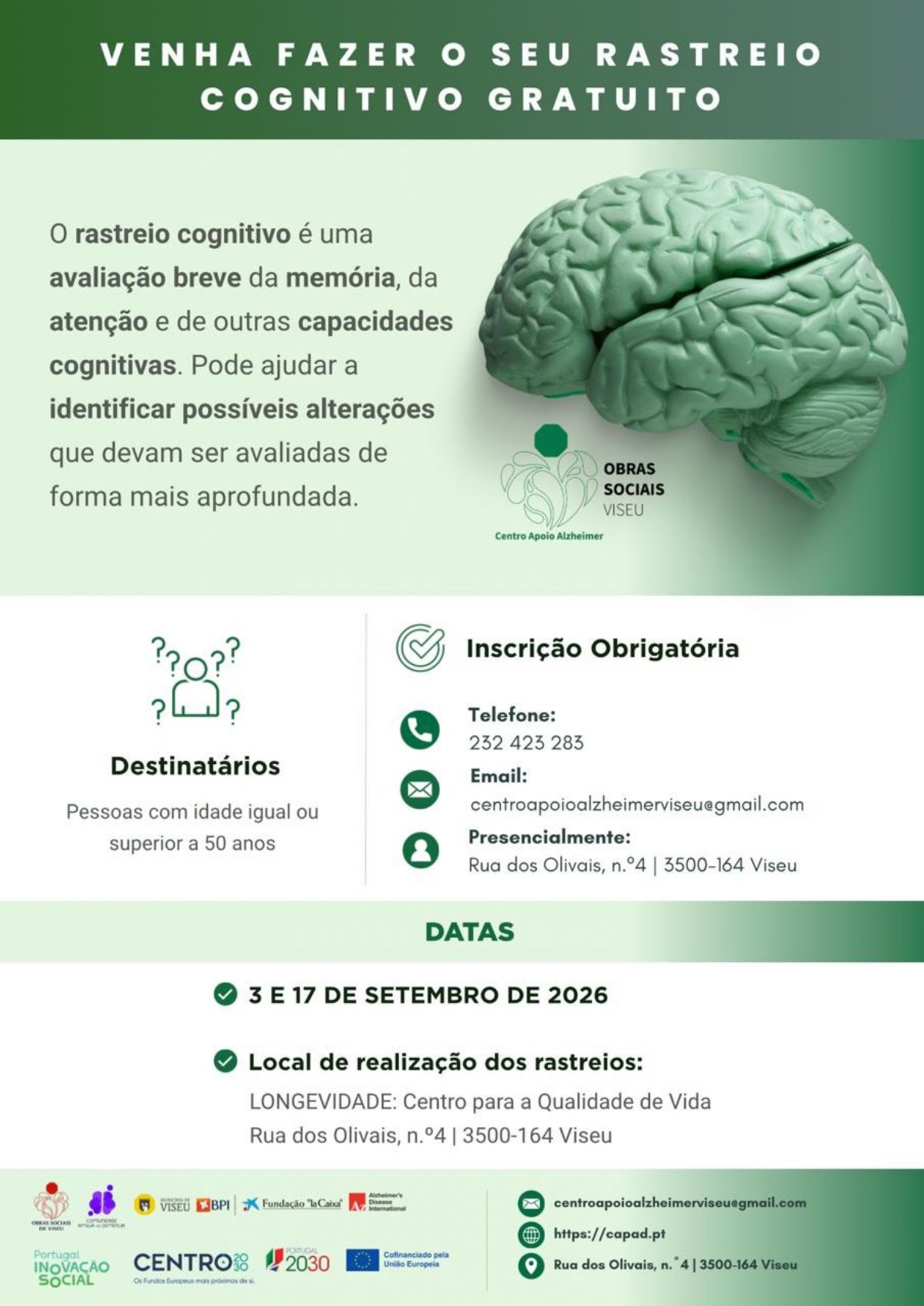 Rastreio Cognitivo Gratuito